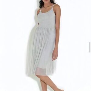 NWT Topshop Gray Midi Dress - Size 6